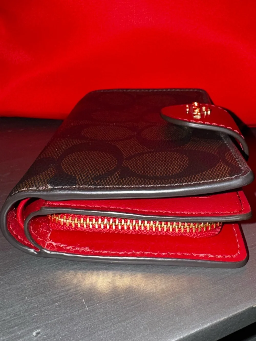 Coach signature coated